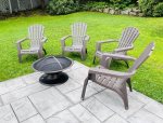 Firepit with Adirondack Chairs and Plenty of Space for Yard Games